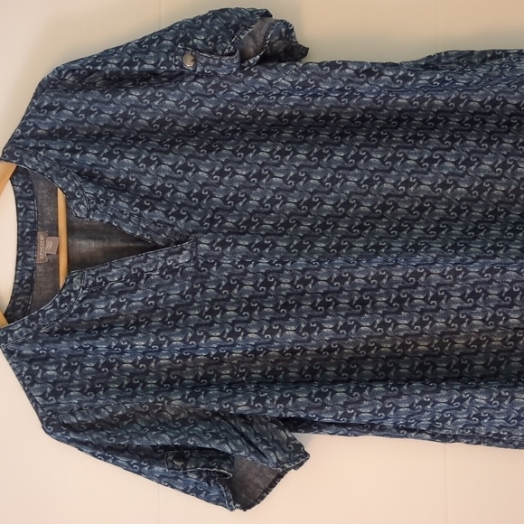 Chico's endless seahorses knee length beach vacation Bohemian dress - Picture 6 of 12